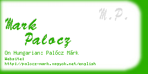 mark palocz business card